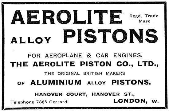 Aerolite Aluminium Alloy Aero Engine Pistons                     