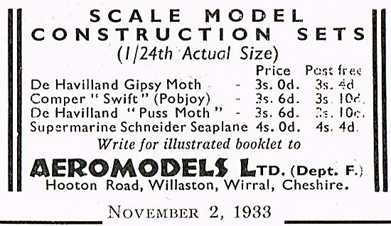 Aeromodels Scale Aircraft Models                                 