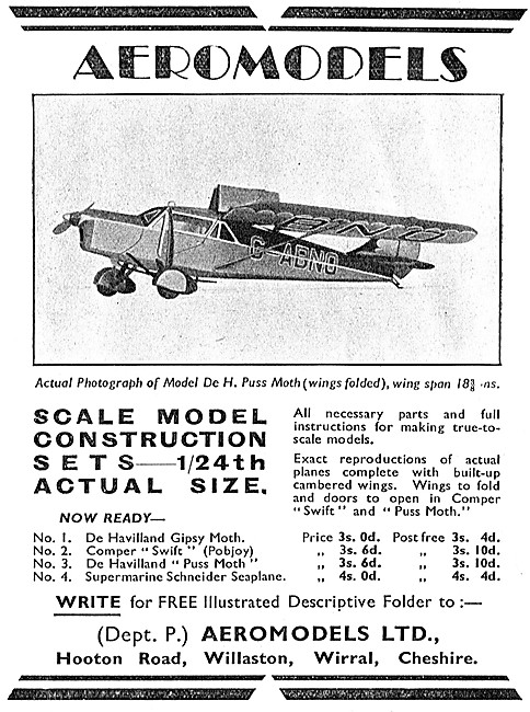 Aeromodels Model Aircraft 1933                                   