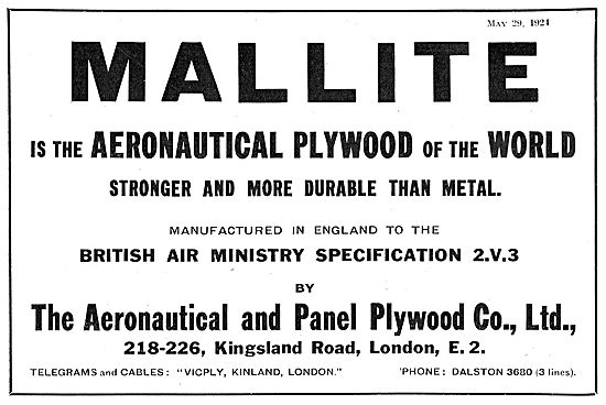 Aeronautical and Panel Mallite Plywood                           