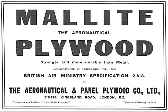 Mallite Aeronautical Plywood                                     