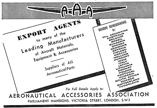 Aeronautical Accessories Association  Suppliers Of Aircraft Parts