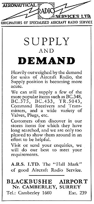 Aeronautical Radio Services - ARS Blackbushe                     