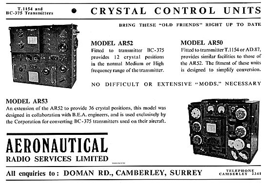 Aeronautical Radio Services Models AR52 AR50                     