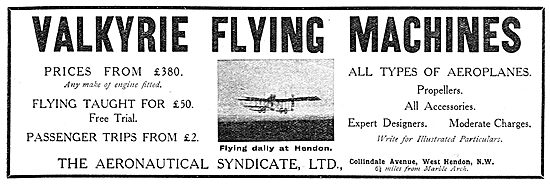 The Aeronautical Syndicate - Valkyrie Flying Machines            