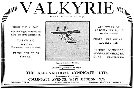 The Aeronautical Syndicate - Valkyrie Flying Machines            