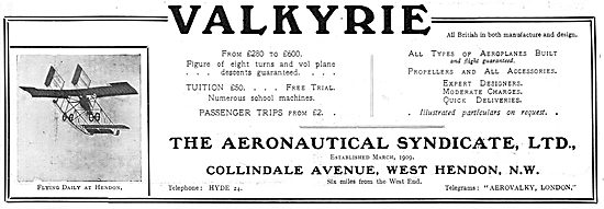 The Aeronautical Syndicate - Valkyrie Aeroplanes                 