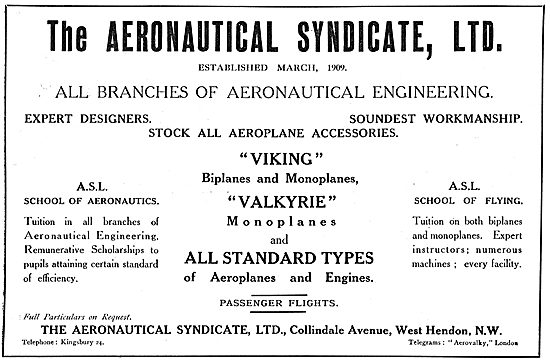 The Aeronautical Syndicate - Aeronautical Engineers              