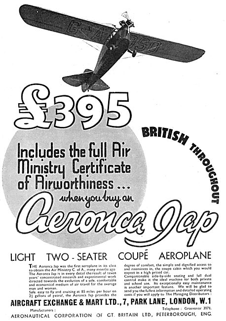 Aeronca-JAP Light Aircraft                                       