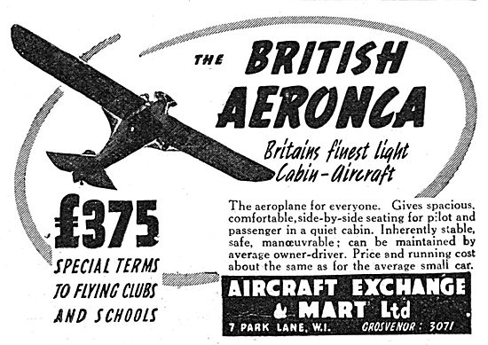 British Aeronca 1938                                             