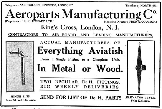 Aeroparts Manufacturing Co-  Aircraft Components & Assemblies    