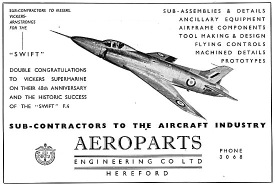 Aeroparts Engineering Co Ltd - Hereford - Components & Assemblies