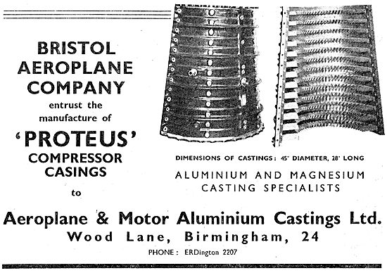 Aeroplane & Motor Aluminium Castings. Compressor Casings         