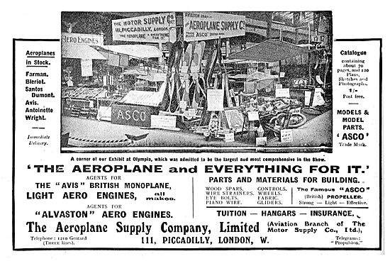 The Motor Supply Company - The Aeroplane & Everything For It     