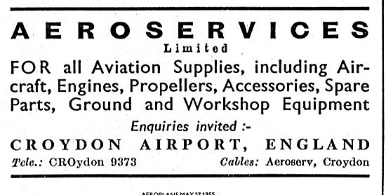 Aeroservices Croydon Airport For All Aviation Supplies.          