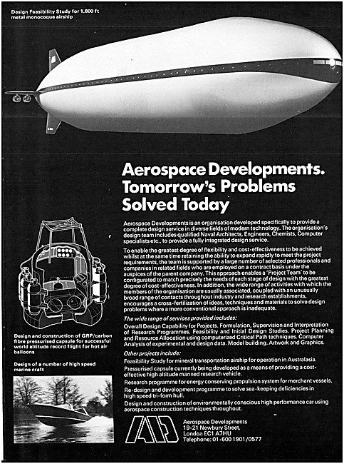 Aerospace Developments. Aviation Design Consultancy              