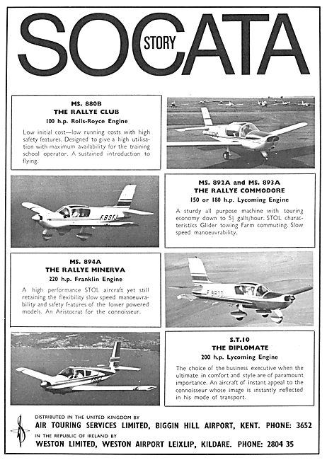 MS Rallye Aircraft Models 1970                                   