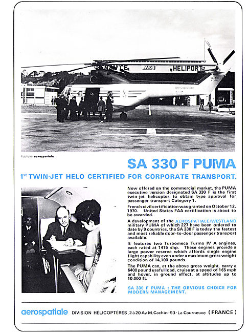 Aerospatiale SA33 F Puma                                         