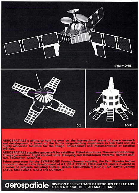 Aerospatiale Space Systems & Satellites                          