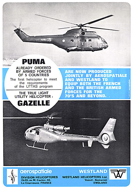 Aerospatiale Westland Puma - Aerospatiale Westland Gazelle       