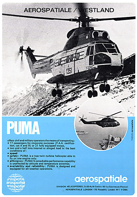 Aerospatiale Westland Puma                                       