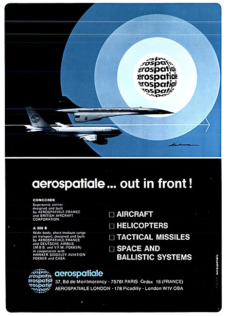 Aerospatiale Projects 1973                                       