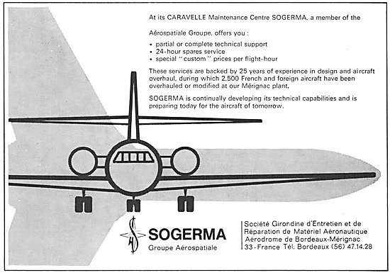 Aerospatiale SOGERMA Aircraft Maintenance                        