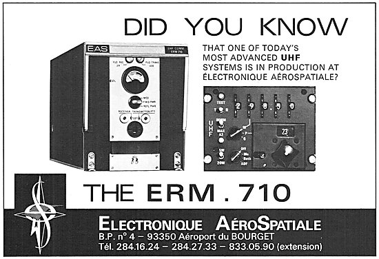 Aerospatiale Avionics - Aerospatiale ERM.710 UHF                 