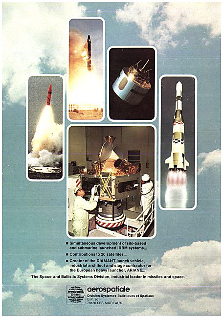 Aerospatiale Space Projects 1976                                 