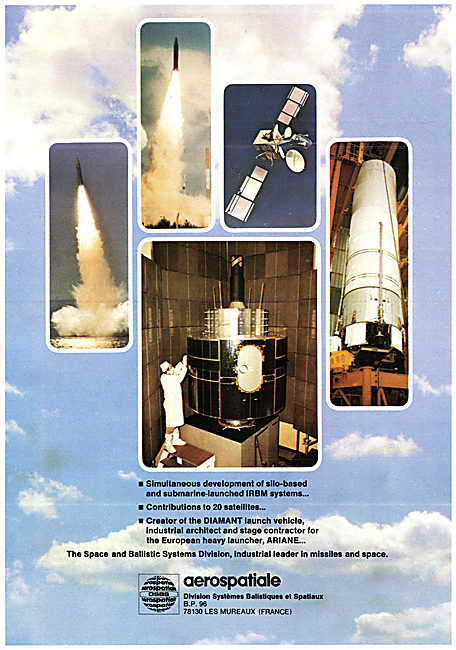 Aerospatiale Space Launch Vehicles & Satellites 1977 DIAMANT     