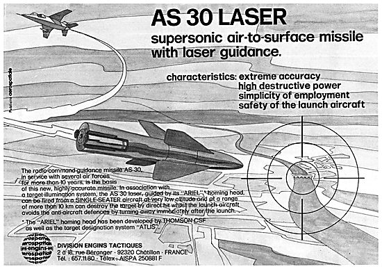 Aerospatiale AS 30 Laser Missile                                 