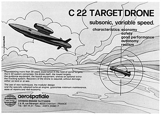 Aerospatiale C22 Target Drone                                    