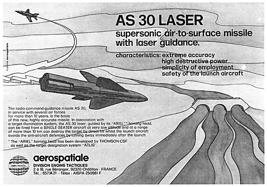 Aerospatiale AS 30 Laser Missile                                 