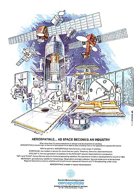 Aerospatiale Space Projects 1980                                 
