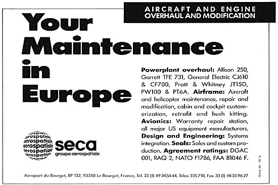 Aerospatiale Maintenance & Repair Services                       