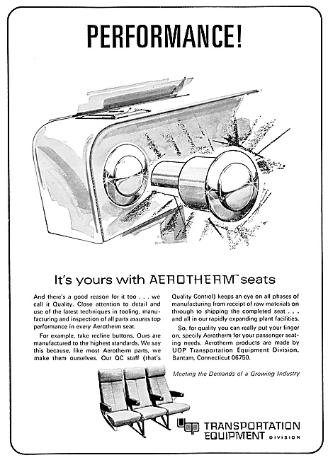 Transportation Equipment  Aerotherm Aircraft Seats               