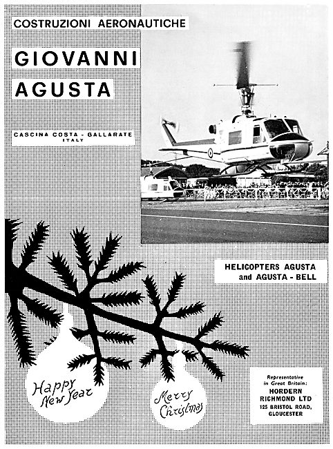 Agusta Bell Christmas Greetings 1961                             