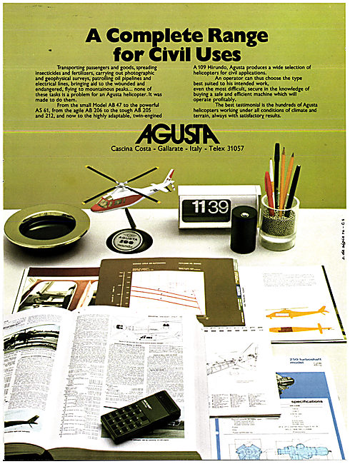 Agusta Helicopters 1974                                          