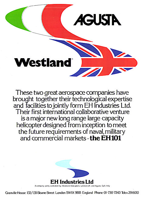 Agusta Westland Collaboration EH Industries - EH 101             
