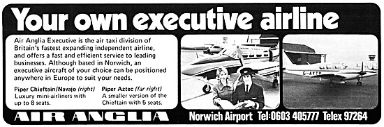 Air Anglia Executive Air Taxi Division                           