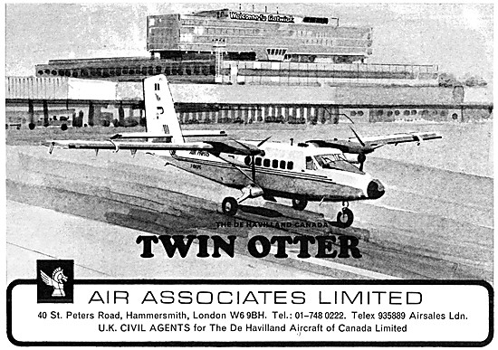 Air Associates. De Havilland Canada Aircraft  Agents. Twin Otter 