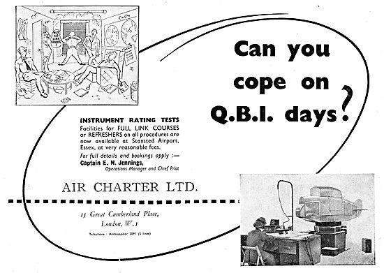 Air Charter  - Link Trainer  Instrument Rating Tests - Stansted  
