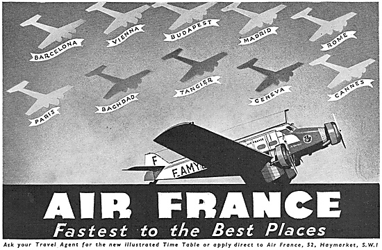 Air France 1936 Advert                                           