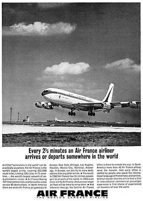 Air France 1963 Advert                                           