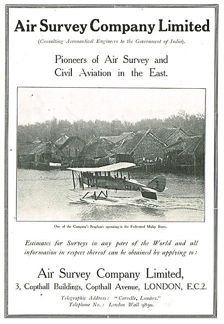 Air Survey - Pioneers Of Air Survey & Civil Aviation In The East 