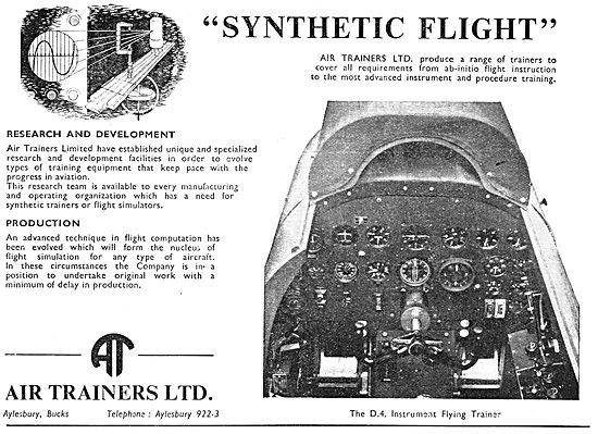 Air Trainers - Link Trainers - Synthetic Flight Trainers. D4 Link