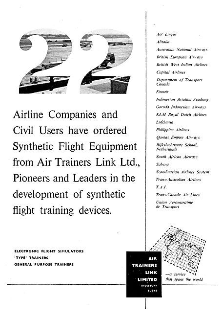 Air Trainers Link Trainers Electronic Flight Simulators          