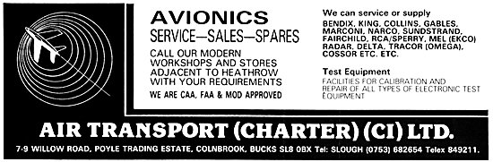 Air Transport (Charter) Avionics Sales & Service                 