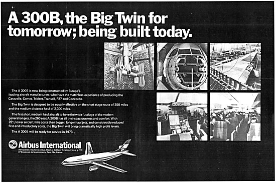 Airbus A300B 1970 Advert                                         