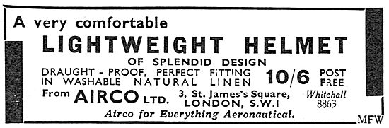 Airco - Lighweight Pilots Helmets                                